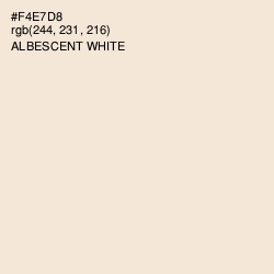 #F4E7D8 - Albescent White Color Image